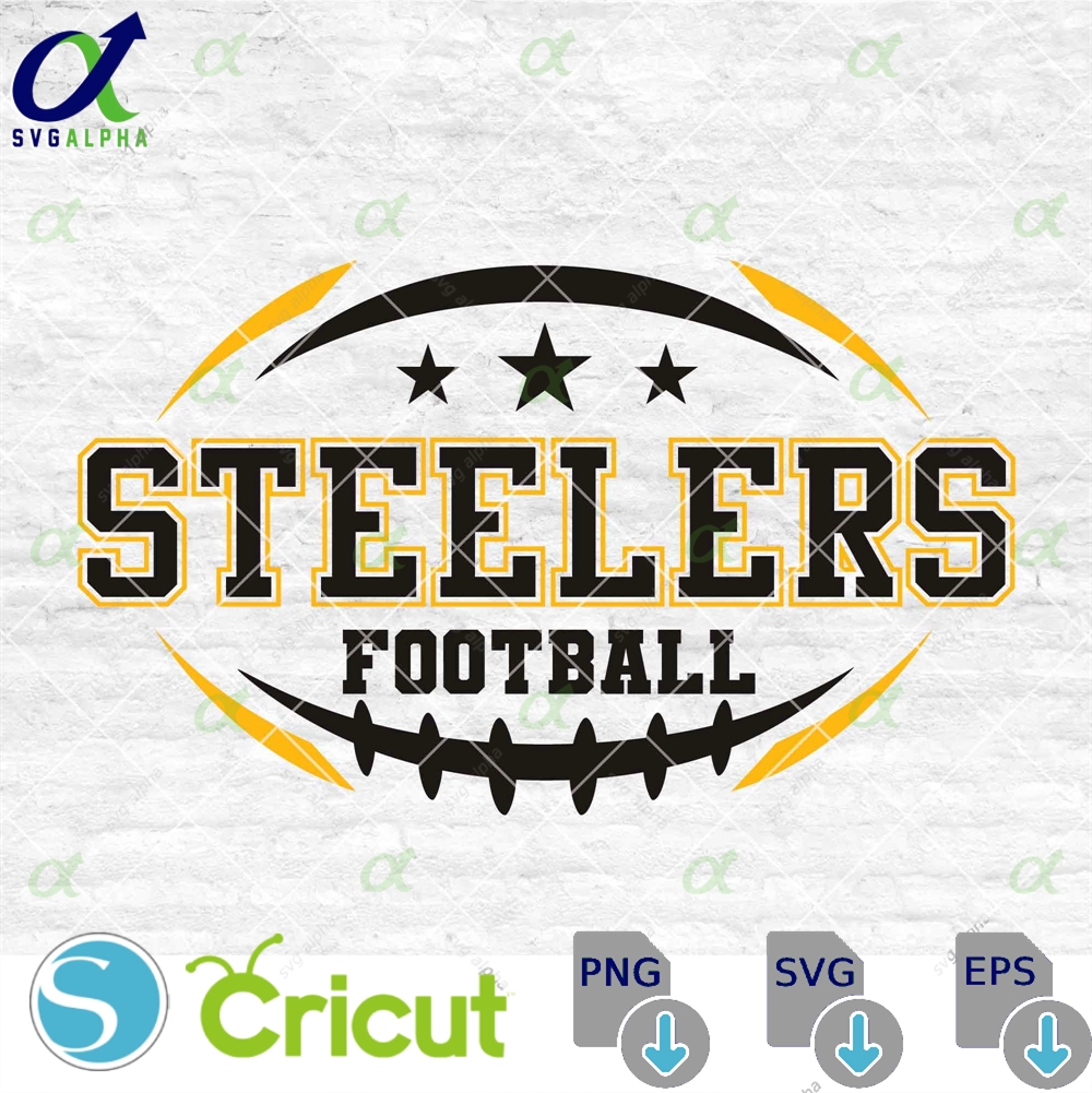 Steelers Football Svg Football Svg Sports Svg Football Shirt Sublimation Designs Png Dxf Jpg Eps